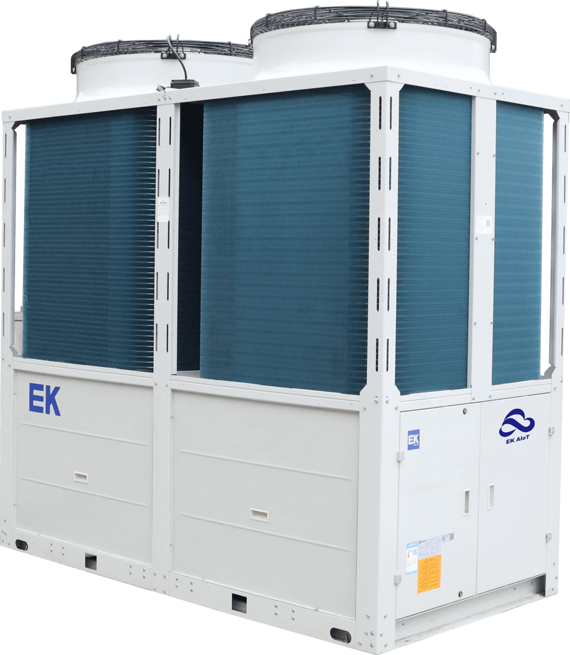 EKAC(AH) — Модульные чиллеры с воздушным охлажденим, R410a (объединение до 16 модулей) Серия Athena (пульт EK347 в комплекте) EKAC460BR1SRF Мощность охлаждения, кВт 132